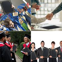 Couverture de diplôme en carton personnalisée avec logo OEM, porte-certificats d'honneur de graduation durable avec ornement en relief doré