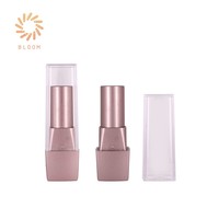 Envase Cosmético de Plástico en Forma de Bala con Serigrafía y Tapa de Rosca para Lápiz Labial, Tubo de 5 ml para Cuidado de la Piel