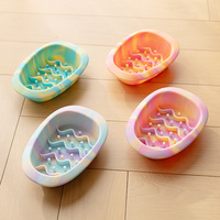 Haute qualité personnalisé chat et chien bol de nourriture petite taille coloré Silicone Portable bol mignon accessoire pour animaux de compagnie