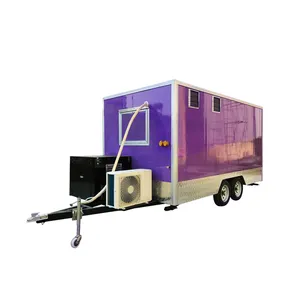 2024 Yituo Hot Verkoop Vierkante Mobiele Straat Food Trailer Te Koop Amerikaanse Populaire Food Trailer Met Dot Ce Certificaat