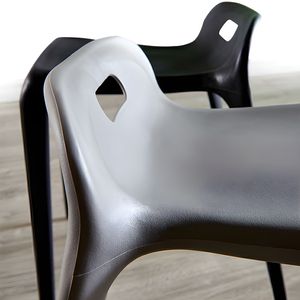 Chaises de salle à manger empilables en plastique à prix d'usine pour événements, chaises de banquet et de mariage modernes et légères en PP pour <span class=keywords><strong>restaurant</strong></span> - Product Image 5