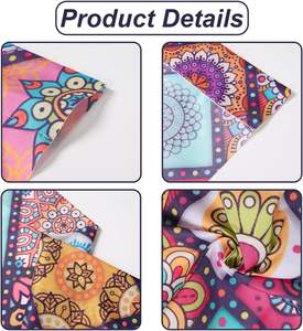 Cortinas Bohemia Coloridas de Estilo Vintage, Cortinas de Ventana con Diseño Mandala Boho para Habitación o Dormitorio, 2 Paneles - Product Image 4