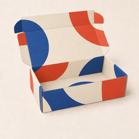Boîte d'expédition en carton ondulé personnalisée avec logo imprimé, boîte avion, emballage kraft pour e-commerce et petites entreprises