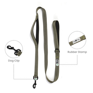 TUX TOOX Nylon <b>Dog</b> <b>Leash</b> 6FT Adjustable Solid Color Reflective Design for <b>Dogs</b> - Product Image 2