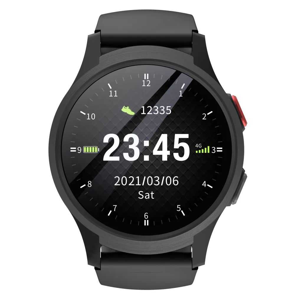 Touchscreen 2-weg Bellen Smartwatch Met Herfstdetective Ouderenzorg Gps Positioneringsapparaat Één Sleutel Sos