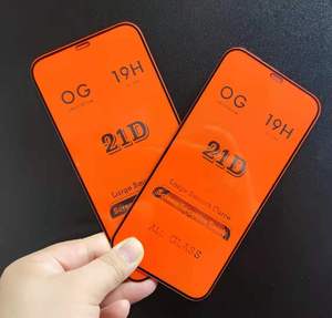 Cubierta completa de vidrio templado 21D para teléfono oppo reno 8, película de vidrio templado para realme 5 <span class=keywords><strong>d</strong></span>, precio de fábrica - Product Image 3