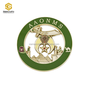 Cubierta de Metal personalizada para minaretes, emblema de coche masónico Mason, pegatina automática, 3" - Product Image 4