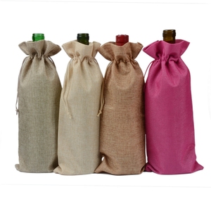 Pochette cadeau en toile de jute écologique, imprimée numériquement, sac à bijoux en jute, emballage personnalisable - Product Image 5