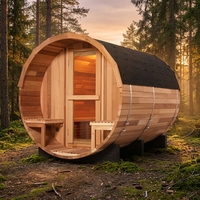 Sauna panoramique en bois bon marché à vendre