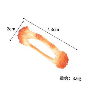 Modèles simulés d'os de cuisse et d'aile de poulet, porte-clés créatifs, originaux et amusants, breloques pour sacs à dos et ornements pour cartables. - Product Image 5