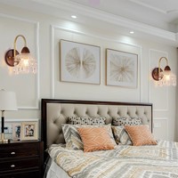 Nuevo Estilo nórdico de mediados de siglo, lámpara de pared Retro china, luz LED creativa para dormitorio, sala de estar, pasillo, escalera