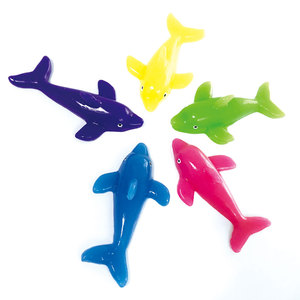 Jouet anti-stress en TPR en forme de dauphin, adorable et collant, vente en gros - Product Image 5