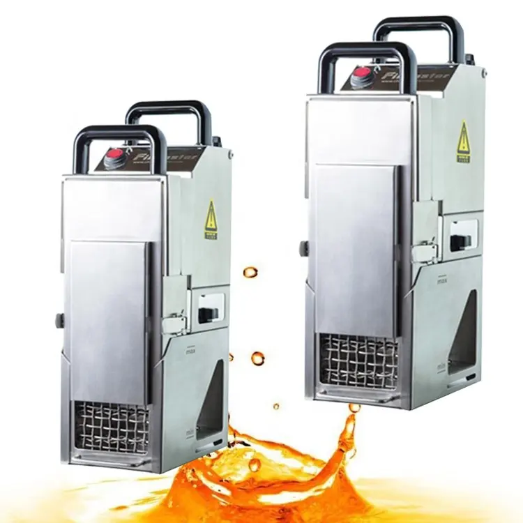 Yüksek kaliteli paslanmaz çelik derin kızartma pişirme yağ filtresi pişirme yağı geri dönüşüm makinası fabrika ucuz fiyat ile