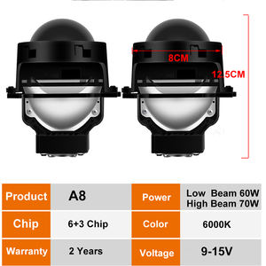 Fábrica BI <span class=keywords><strong>EN</strong></span> lente coche LED faros lente coche motocicleta faros lámpara de proyección H4 lente Led 3 pulgadas 70W aluminio - Product Image 4