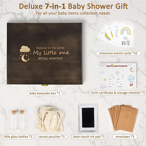 Wooden <strong>Baby</strong> Reveal Announcements Surprise Ideas Test Holder DIY <strong>Baby</strong> Keepsake <strong>Memory</strong> Gift <strong>Box</strong> - Product Image 4