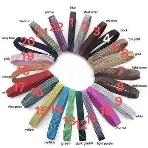 <span class=keywords><strong>Bracelet</strong></span> en acier inoxydable avec design en <span class=keywords><strong>maille</strong></span> élastique personnalisé, nouveau <span class=keywords><strong>bracelet</strong></span> multicolore arc-en-ciel brun bleu or, charme de la mode du printemps - Product Image 1