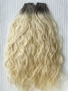 Nuova Tendenza 2024: <span class=keywords><strong>Extension</strong></span> di <span class=keywords><strong>Capelli</strong></span> Remy Genius Hair Weft, Colori Scuro/Chiaro/Balayage, <span class=keywords><strong>con</strong></span> <span class=keywords><strong>Capelli</strong></span> Ondulati Senza Perdita di <span class=keywords><strong>Capelli</strong></span> - Product Image 4