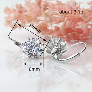 Orecchini Pendenti con Zirconi, Eleganti Orecchini da Sposa di Lusso Leggero per Donne - Product Image 3
