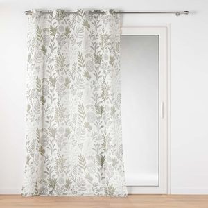 Cortina de ojal estampada SUZANNE 140x280cm verde arena - Product Image 1