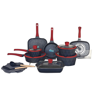 Oferta Especial: Juego de Utensilios de Cocina de 21 Piezas en Blanco <span class=keywords><strong>y</strong></span> Negro, Personalizado, para Cocina de Gas e Inducción, de Aluminio Antiadherente - Product Image 3