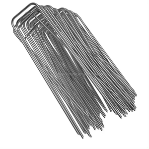 <span class=keywords><strong>Agrafes</strong></span> de pelouse Clous de <span class=keywords><strong>gazon</strong></span> galvanisés <span class=keywords><strong>gazon</strong></span> artificiel Clous de fixation Bâche Clous de pelouse en U - Product Image 2