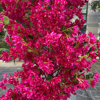 Arbre artificiel de haute qualité en forme d'arche avec fleurs de bougainvillier