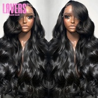 Wig Rambut Asli Vietnam 30 Inch Hd Body Wave Lace Frontal Wig, Wig Rambut Manusia Brasil Hd Lace Front Wig Body Wave Virgin Hai untuk Wanita Kulit Hitam