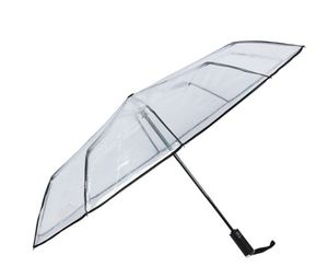 Parapluie Transparent Portable à Ouverture et Fermeture Automatiques, Pliable, Grand Modèle, Idéal pour Mariages, Femmes, Hommes, Voyages et Jours de Pluie - Product Image 2
