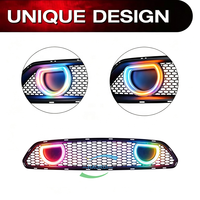 Nouvelle grille de voiture éclairée avec commande RGB par application, prix direct usine