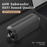 Speaker Bluetooth Portabel S6, Speaker Nirkabel Suara Bertenaga: Bass Mendalam, Waktu Putar 20 Jam, TWS Pairing, Perlengkapan Pantai/Vacation