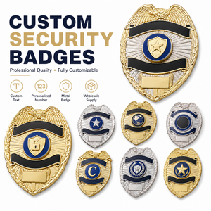 Pin de Seguridad Personalizado al por Mayor para Guardias de Seguridad, Insignia Metálica con Logotipo y Cartera - Product Image 6