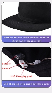 12x48电池充电应用程序可编程发光标志点亮发光派对滚动发光二极管显示信息帽 - Product Image 2