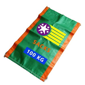 Sac d'emballage agricole en polypropylène tissé PP pour riz, pommes de terre, sable, 100 kg, 50 kg, 25 kg, sac vide - Product Image 1