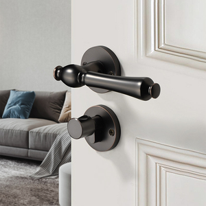 Moderne stil schlafzimmer tür split schlösser designs zink-legierung griffe - Product Image 6