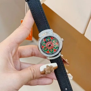 <span class=keywords><strong>Montre</strong></span> pour femme DINIMI de haute qualité, nouveau design, boutique spécialisée, tendance de la mode, <span class=keywords><strong>montre</strong></span> à quartz, motif de <span class=keywords><strong>lotus</strong></span>, cadran rotatif, roue de la chance - Product Image 2