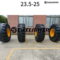 Geelanter 23.5-25 Diagonal-Vollgummireifen und Felge für Radlader Komatsu für Alle Jahreszeiten Neu Pannensicher