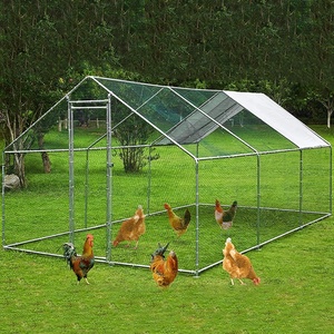 Corrales Metálicos para Aves <span class=keywords><strong>de</strong></span> Corral Fáciles <span class=keywords><strong>de</strong></span> Ensamblar con Cubierta para Patio Trasero - Product Image 6