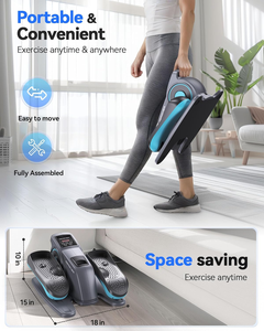 HAC-P16 Mini Bicicleta Elíptica Eléctrica de Escritorio con Asiento, Pantalla LED de Acero, Ecológica, Duradera, Equipo de Ejercicio para el Hogar, para Pies y Espalda - Product Image 6