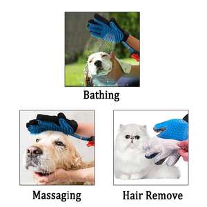 Gant de toilettage pour animaux de compagnie en silicone, multi-usages, doux pour les chiens, pour le bain et l'élimination des poils, vente en gros - Product Image 5