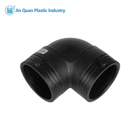 Pengelasan Elektrofusi HDPE 90 Elbow DN25-DN1200 Tahan Tekanan Tinggi dan Tahan UV untuk Sistem Pipa Terpendam