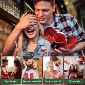 Forever Flower nouveau modèle Double porte ensemble de bijoux <span class=keywords><strong>nid</strong></span> <span class=keywords><strong>d</strong></span>'oiseau unique pour la saint-valentin noël remise des diplômes cadeau de fête des mères - Product Image 3