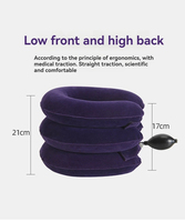 Appareil de traction cervicale pneumatique, coussin de massage gonflable pour le cou, dispositif de soutien orthopédique, collier de soulagement de la douleur