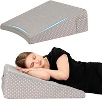 8-Zoll-Kühldreieck Lesebett kissen Abnehmbare Abdeckung Erhöhtes Körper kissen Rückens tütze Keil kissen zum Schlafen