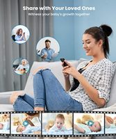 Caméra de surveillance pour bébé intelligente WiFi AI de 5,5 pouces avec détection de mouvement, détection des pleurs du bébé, alerte de position couchée, alerte de couverture du visage