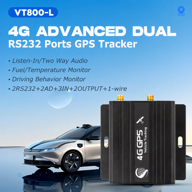 NB IoT SIM Card Real Time RFID Programmable Vehicle Tracker 4G GPS Tracking Device with Fuel Gauge Sensor