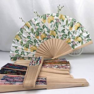 Abanico Plegable de Tela con Impresión Personalizada, Abanico de Mano de Bambú y Madera, Regalo Promocional - Product Image 6