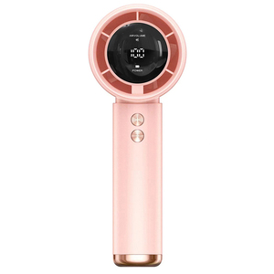 Ventilador de Mano Portátil con Rociador de Agua, Plástico Verde, Motor sin Escobillas, Recargable por USB, Batería de 3200mAh, 5W, 3 Aspas Oscilantes - Product Image 1