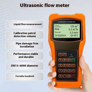 ハンドヘルドポータブルOEM超音波流量計 クランプオン技術 液体水流量測定用 ABS素材 +/-1%精度 - Product Image 4