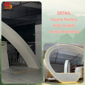 ฉากหลังอะคริลิค LED ขนาด 300x700 ซม. ดีไซน์เรียบหรู ทนทาน พร้อมตัวเลือกปรับแต่งสำหรับงานแต่งงาน งานเลี้ยง และตกแต่งเวที - Product Image 2