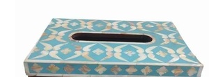 Handcrafted Artisan Bone Inlay Wooden <b>Tissue</b> <b>Box</b> Luxury Decorative Holder for Modern Homes And Offices Wholesale - Product Image 5